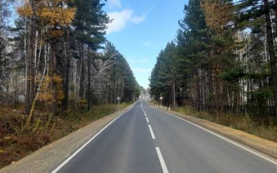 Окончен ремонт автомобильной дороги «Подьезд к п.Патроны» в Иркутском районе Иркутской области.